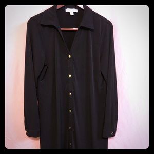 Michael Kors long sleeve black dress, size XL